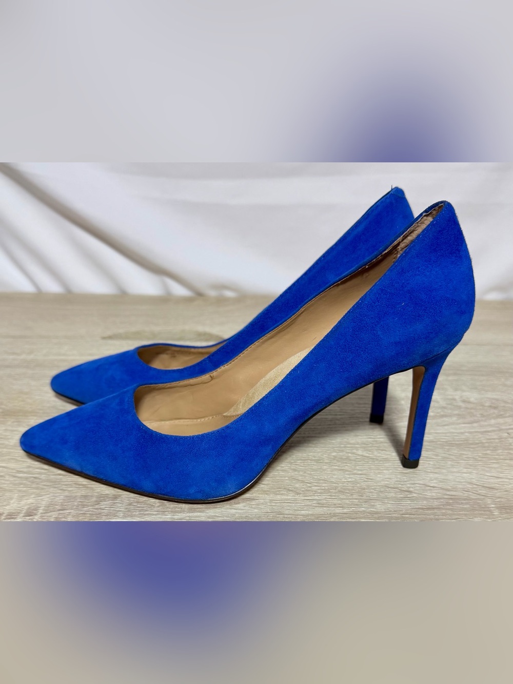 Banana Republic Annette Blue Suede Heels – Size 7